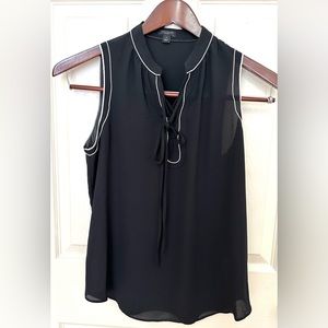 Ann Taylor Women’s Sleeveless Tie Neck Blouse in Sz PS